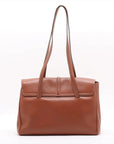Pre-Loved Soft 16 Shoulder Bag Leather Large with Gold Hardware, Tan