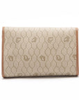 Pre-Loved Honeycomb Chain Bag Crossbody Bag Coated Canvas with Gold Hardware, Beige