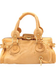 Pre-Loved Paddington Handbag Leather with Gold Hardware, Tan