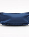 Pre-Loved Nylon Belt Bag Belt Bag Nylon with Silver Hardware, Blue