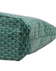 Pre-Loved Saint Louis Tote Goyardine Chevron Coated Canvas GM, Green