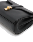 Pre-Loved 16 (Seize) Shoulder Bag Leather Medium with Gold Hardware, Black