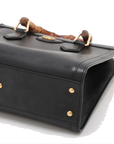 Pre-Loved Diana Bamboo Tote Leather Small with Gold Hardware, Black
