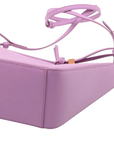 Pre-Loved Hammock Hobo Crossbody Bag Leather Mini with Gold Hardware, Purple