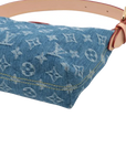 Pre-Loved Pochette Accessoires Pochette Monogram Denim with Gold Hardware, Blue