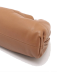 Pre-Loved The Pouch Clutch Leather Mini with Gold Hardware, Tan