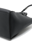 Pre-Loved Big Bag Tote Leather Small with Silver Hardware, Black