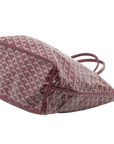 Pre-Loved Saint Louis Tote Goyardine Coated Canvas PM with Silver Hardware, Burgundy