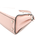 Pre-Loved Peekaboo Selleria Handbag Leather Mini with Silver Hardware, Pink