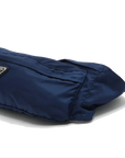 Pre-Loved Nylon Belt Bag Belt Bag Nylon with Silver Hardware, Blue