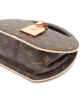 Pre-Loved Petite Boite Chapeau Handbag Monogram Coated Canvas PM with Gold Hardware, Brown