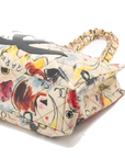 Pre-Loved Graffiti CC Tote Tote Quilted Coated Canvas with Gold Hardware, Multicolor