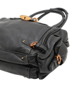 Pre-Loved Paddington Handbag Leather with Aged Gold Hardware, Black