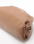 Pre-Loved The Pouch Clutch Leather with Gold Hardware, Camel