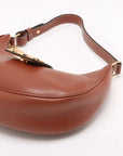 Pre-Loved Ava Triomphe Shoulder Bag Leather Small with Gold Hardware, Tan