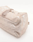 Pre-Loved Shimmer Comète Shoulder Bag Monogram Leather with Silver Hardware, Pink