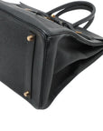 Pre-Loved Birkin Handbag Leather 35 with Gold Hardware, Black