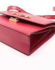 Pre-Loved Zumi Shoulder Bag Leather Small with Gold Hardware, Red