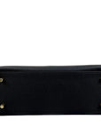Pre-Loved Kelly Handbag Black Leather with Gold Hardware 28, Black