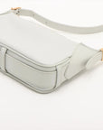 Pre-Loved Romy Shoulder Bag Leather with Gold Hardware, White