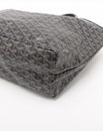 Pre-Loved Saint Louis Tote Goyardine Coated Canvas GM with Silver Hardware, Black