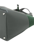 Pre-Loved Picotin Cargo Handbag Leather 18 with Palladium Hardware, Green