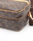 Pre-Loved Reporter PM Crossbody Bag Monogram Coated Canvas PM with Gold Hardware, Brown