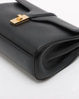 Pre-Loved 16 (Seize) Shoulder Bag Leather Medium with Gold Hardware, Black