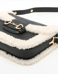 Pre-Loved Horsebit 1955 Shoulder Bag Leather Small with Gold Hardware, Black