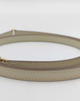 Pre-Loved Constance Long To Go Wallet Crossbody Bag Leather with Gold Hardware, Cream