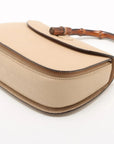 Pre-Loved Bamboo Handbag Leather with Gold Hardware, Beige