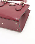 Pre-Loved Diana Tote Leather Mini with Gold Hardware, Burgundy
