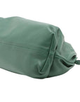 Pre-Loved The Chain Pouch Shoulder Bag Leather with Gold Hardware, Green