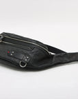 Pre-Loved Guccissima Belt Bag Guccissima Leather with Silver Hardware, Black