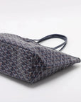 Pre-Loved Saint Louis Tote Goyardine Coated Canvas PM with Silver Hardware, Navy