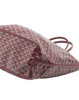 Pre-Loved Saint Louis Tote Goyardine Coated Canvas PM with Silver Hardware, Burgundy