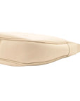 Pre-Loved Heloise Cuir Triomphe Shoulder Bag Leather Medium with Gold Hardware, Cream