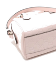 Pre-Loved Boston Bag Handbag Guccissima Leather Mini with Gold Hardware, Light Pink