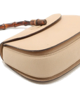 Pre-Loved Bamboo Handbag Leather with Gold Hardware, Beige