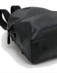 Pre-Loved GG Imprime Backpack Monogram Coated Canvas with Silver Hardware, Black