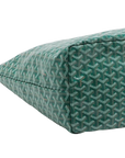 Pre-Loved Saint Louis Tote Goyardine Chevron Coated Canvas GM, Green