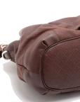 Pre-Loved Sukey Handbag Diamante Leather with Gold Hardware, Brown