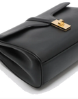 Pre-Loved 16 (Seize) Shoulder Bag Leather Medium with Gold Hardware, Black