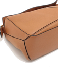 Pre-Loved Puzzle Handbag Leather Small with Gold Hardware, Tan