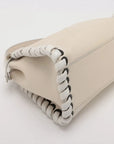 Pre-Loved Peekaboo Handbag Leather Mini with Silver Hardware, Ivory