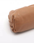 Pre-Loved The Pouch Clutch Leather Mini with Gold Hardware, Tan