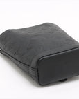 Pre-Loved Chiltern Bucket Crossbody Bag Monogram Leather Nano with Black Hardware, Black