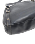 Pre-Loved Abbey D-Ring Tote Leather with Gold Hardware, Black