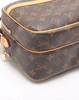 Pre-Loved Reporter PM Crossbody Bag Monogram Coated Canvas PM with Gold Hardware, Brown