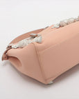 Pre-Loved Peekaboo Handbag Leather Mini with Silver Hardware, Pink